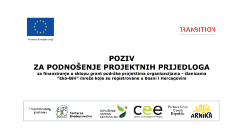 Eko-BiH: Otvoren poziv za podnošenje projektnih prijedloga