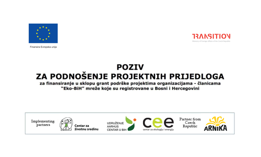 Eko-BiH: Otvoren poziv za podnošenje projektnih prijedloga