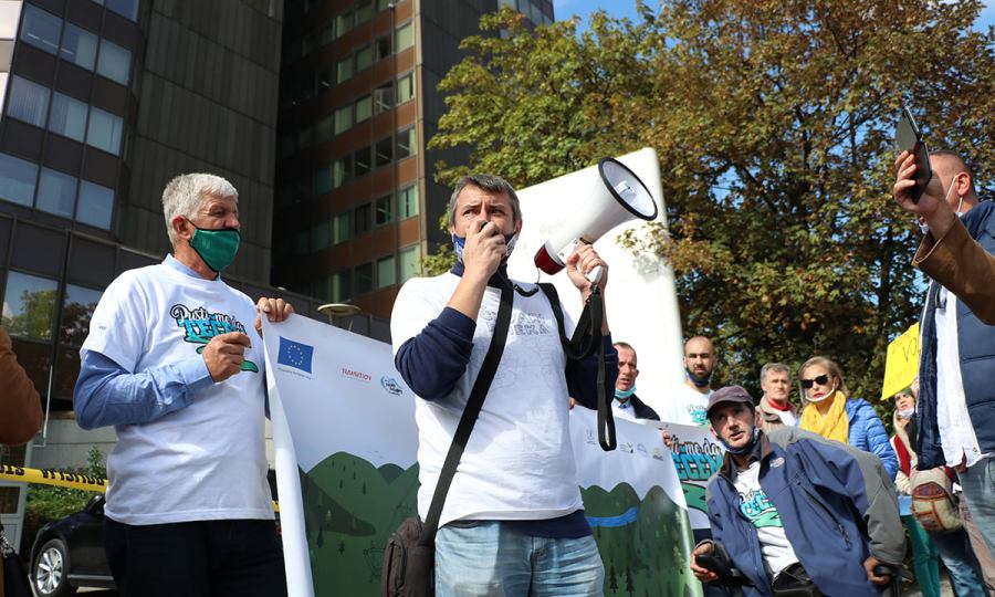 Održan protest u Sarajevu: Hitno primjeniti Zaključak o zabrani izgradnje MHE u FBiH